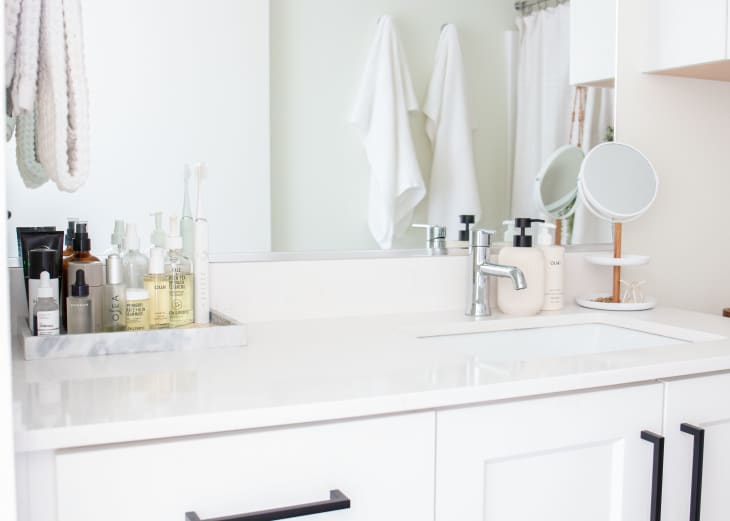 This Chic Wayfair Bathroom Shelf Can Hold Anything and Fit in Tight